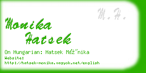 monika hatsek business card
